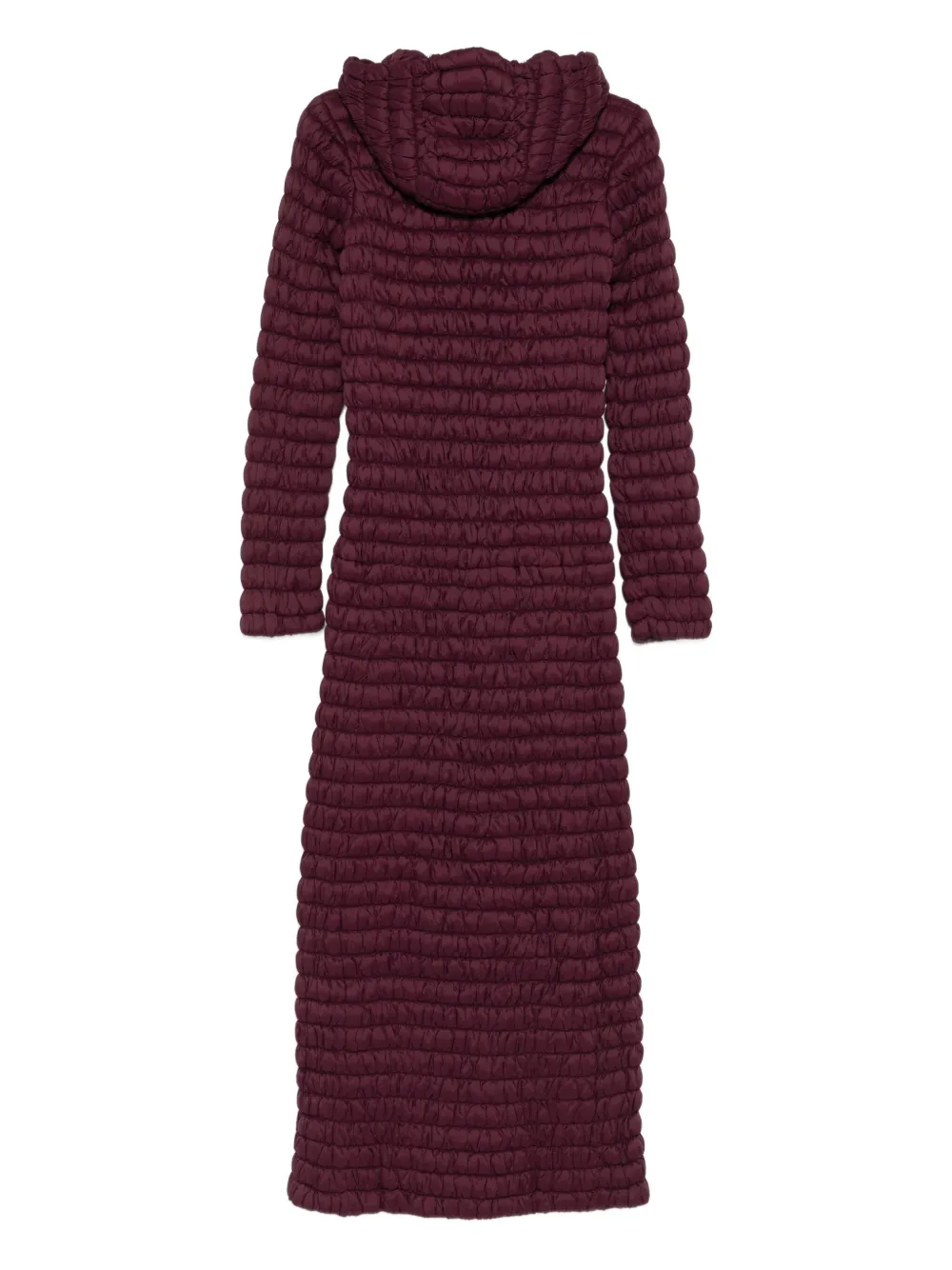 K-way Hooded Coat In Brown