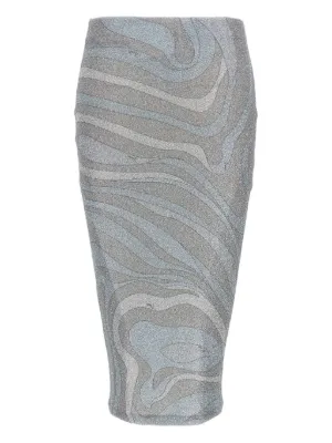 【EMILIO PUCCI】　フリルウールスカート　新品 Amazon | EMILIO PUCCI(エミリオプッチ)レディース プッチ柄