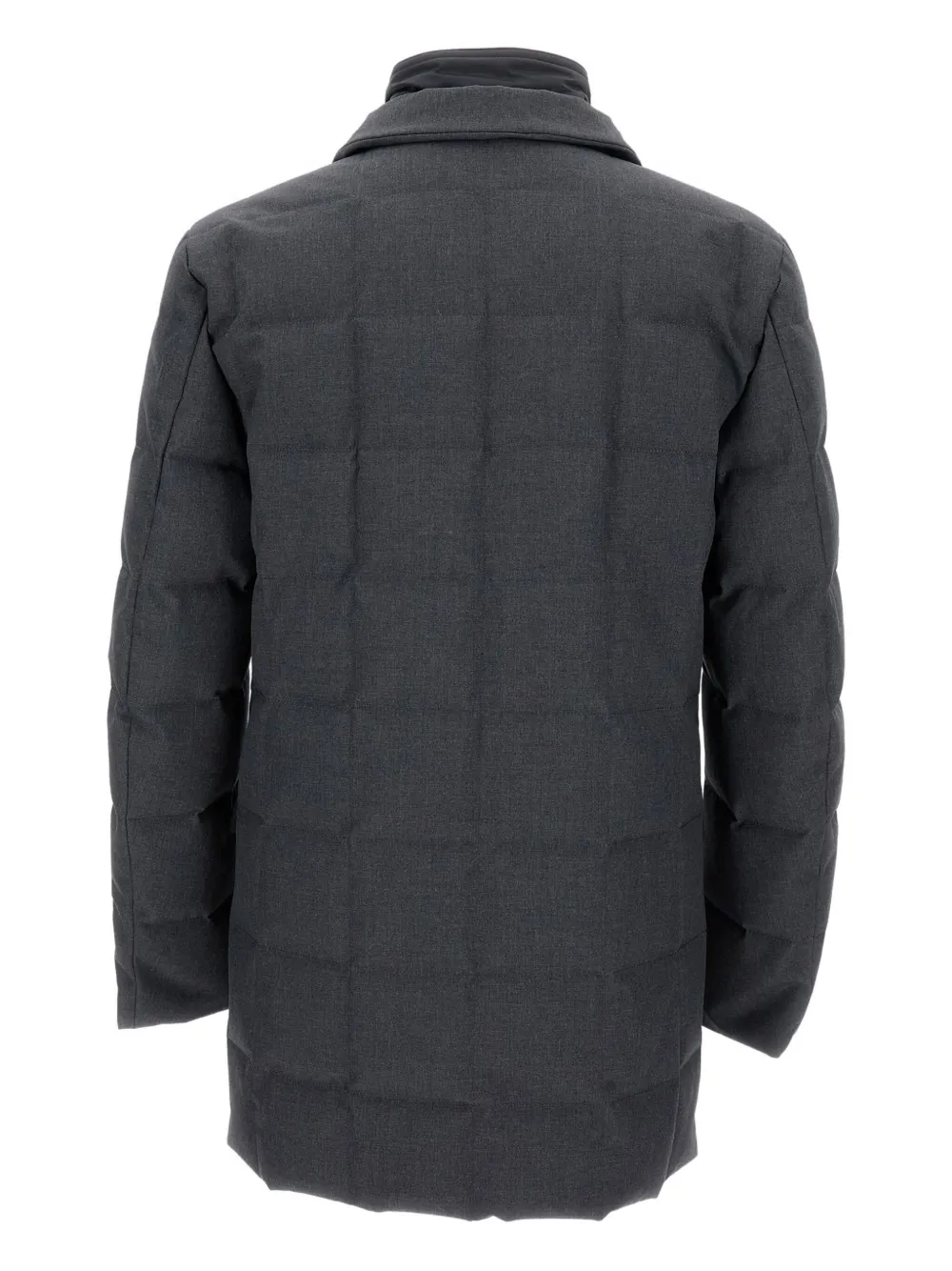 Fay Taped Seams Button Coat - Grijs