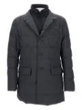 Fay Taped Seams Button Coat - Grey