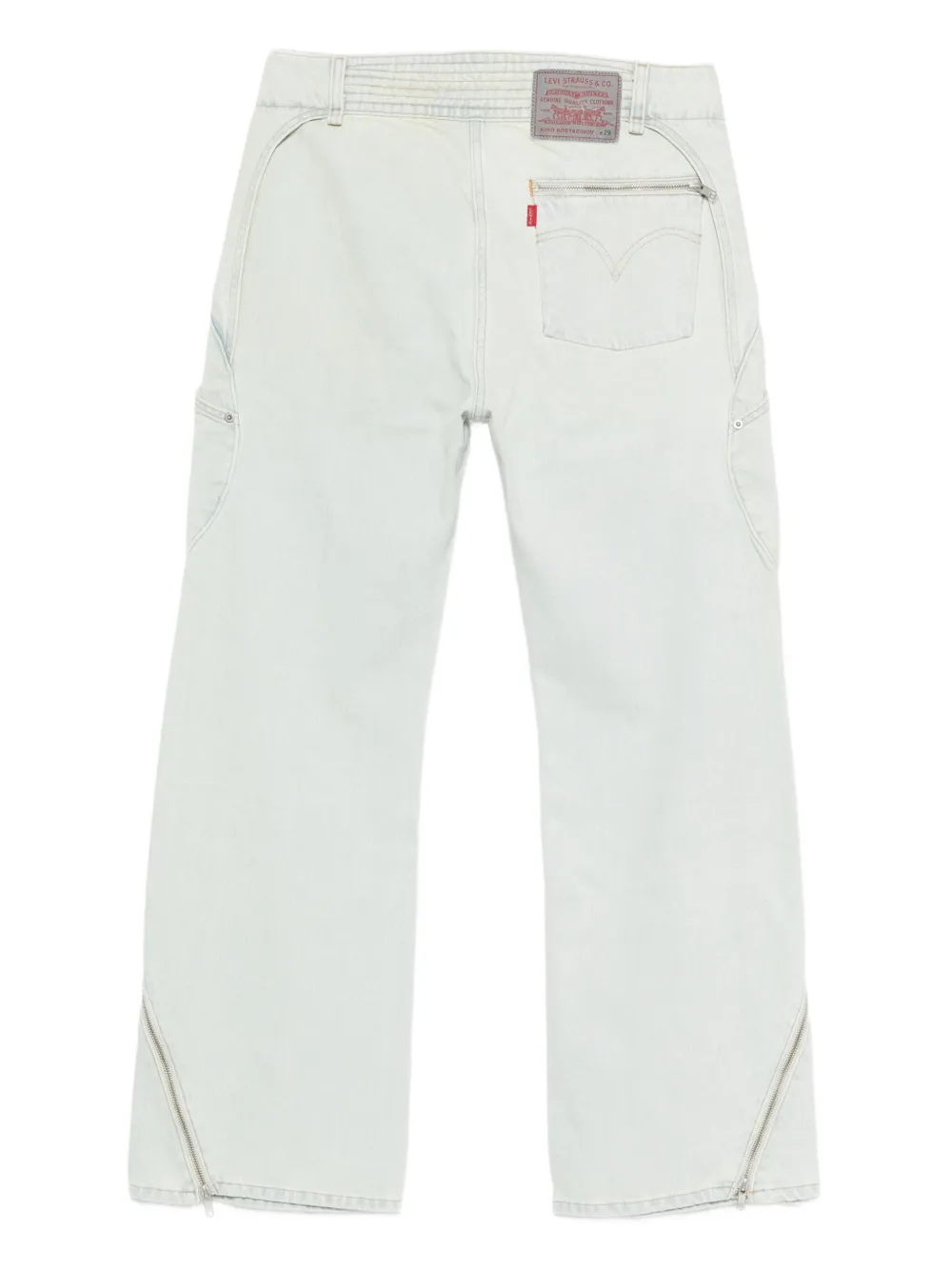 Kiko Kostadinov Carina flared jeans met ritsdetail - Blauw