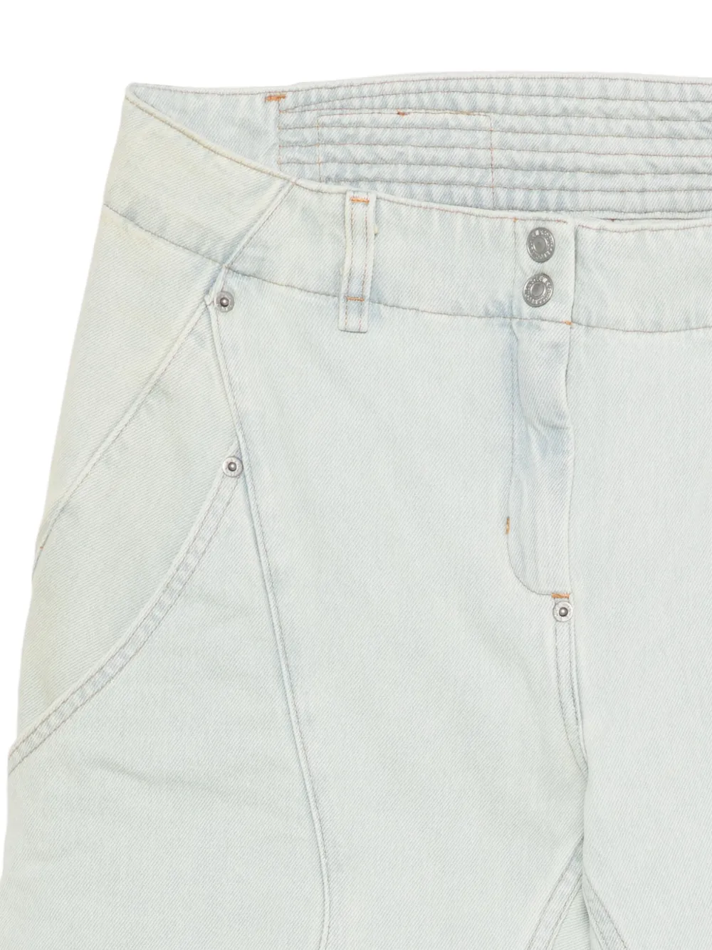Kiko Kostadinov Carina flared jeans met ritsdetail Blauw