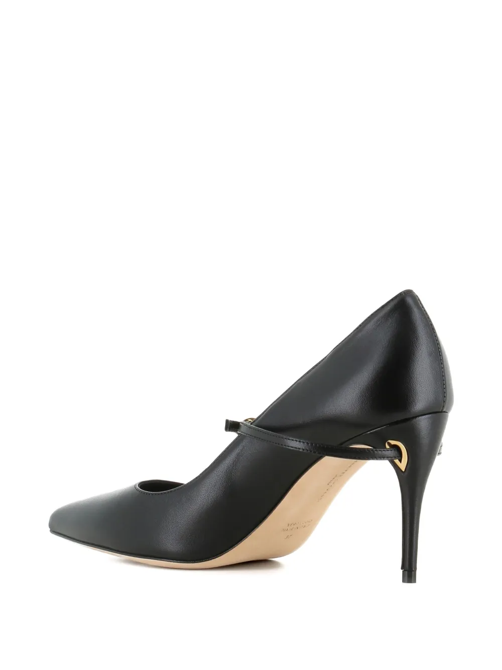 Jennifer Chamandi Lorenzo 85mm pumps met puntige neus Zwart