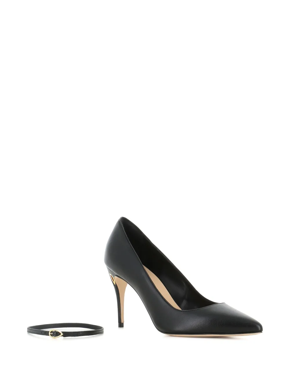 Jennifer Chamandi 85mm Lorenzo strap pointed pumps | Heeled Pumps | Image 2