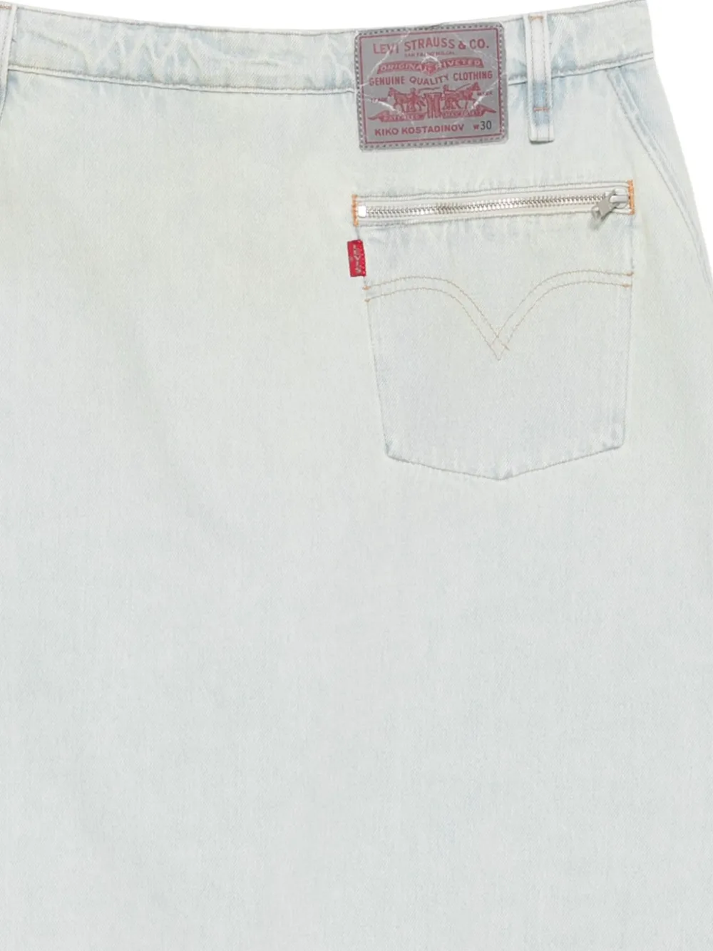 Kiko Kostadinov x Levi's Apron shorts Blauw