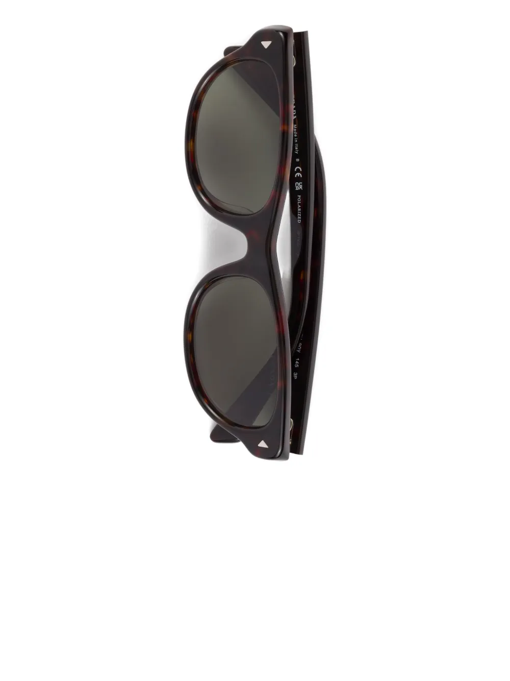 Prada Eyewear Zonnebril met ovalen montuur Zwart