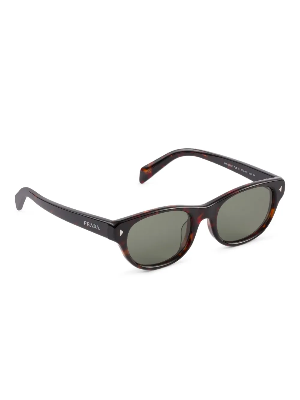 Prada Eyewear oval-frame sunglasses - Zwart