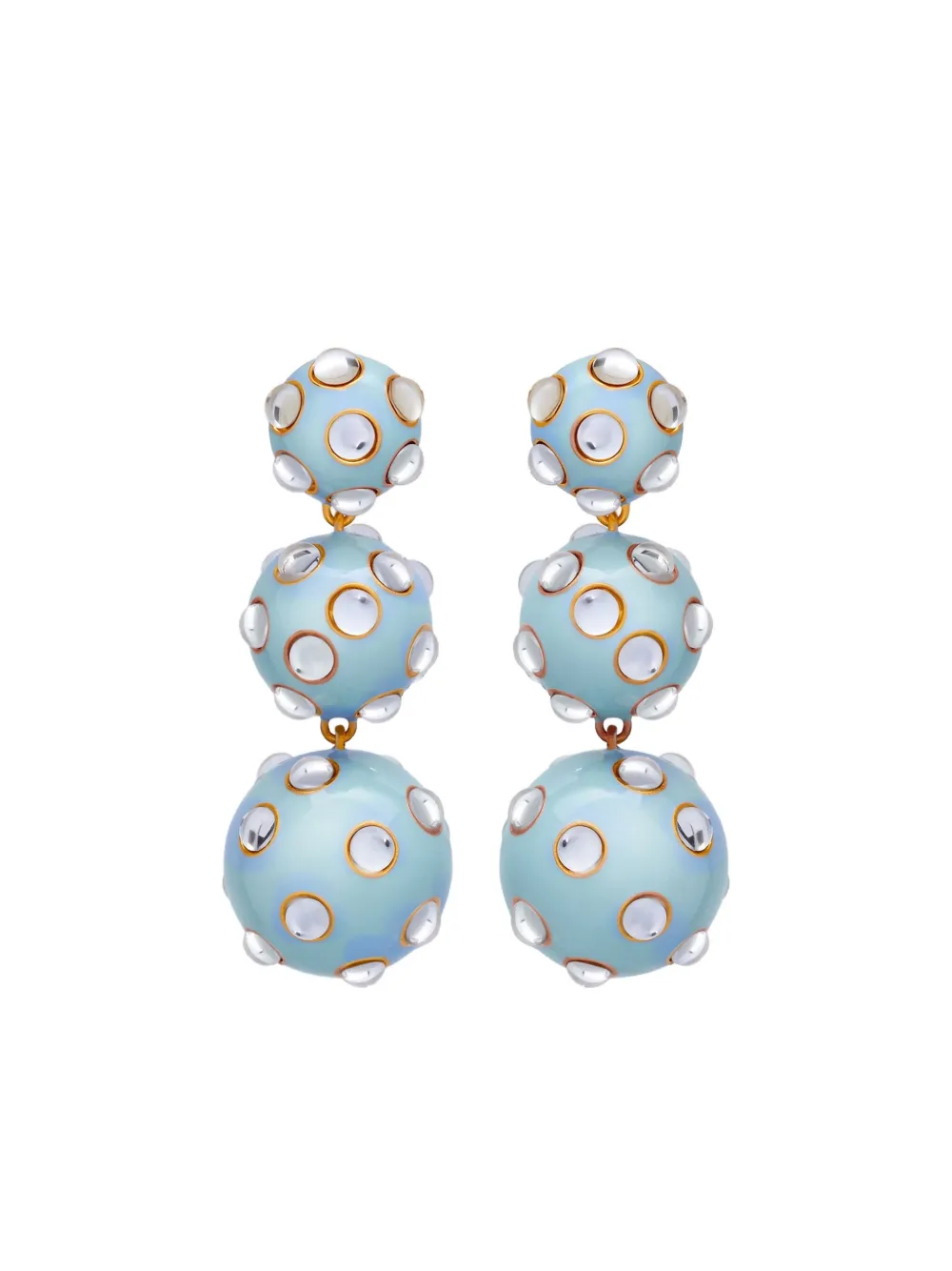 Oscar de la Renta Orecchini con pietra - Blu