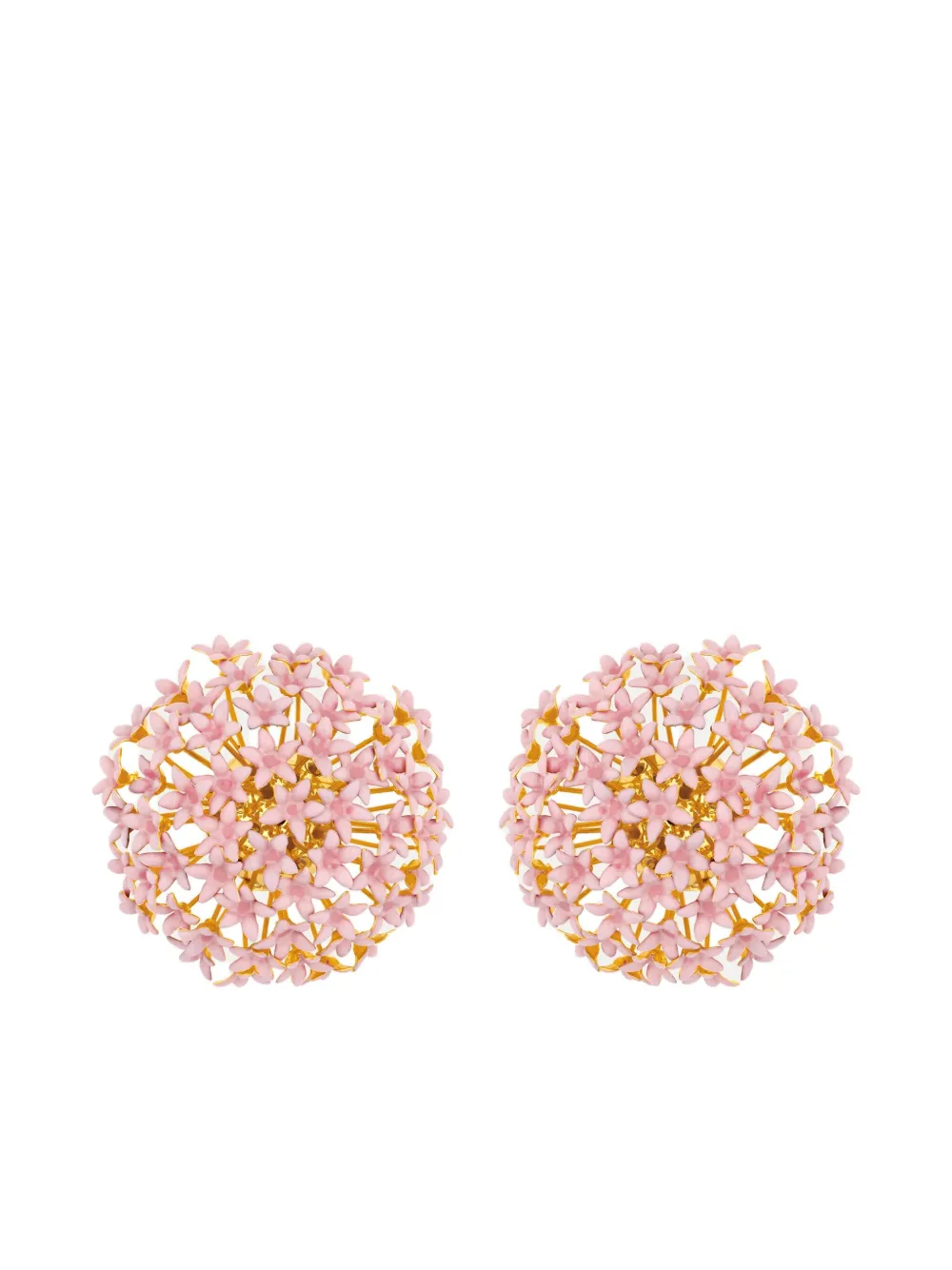 Oscar de la Renta Orecchini Foxglove grandi con pompon - Oro