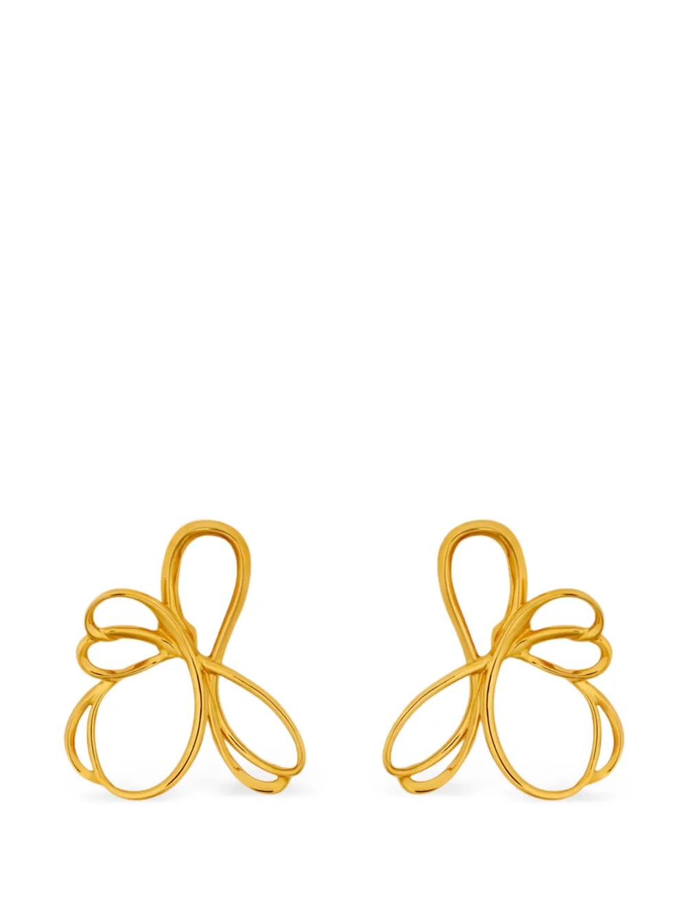 Oscar de la Renta openwork drop earrings - Gold