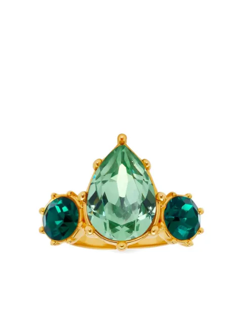 Oscar de la Renta  faceted crystal ring