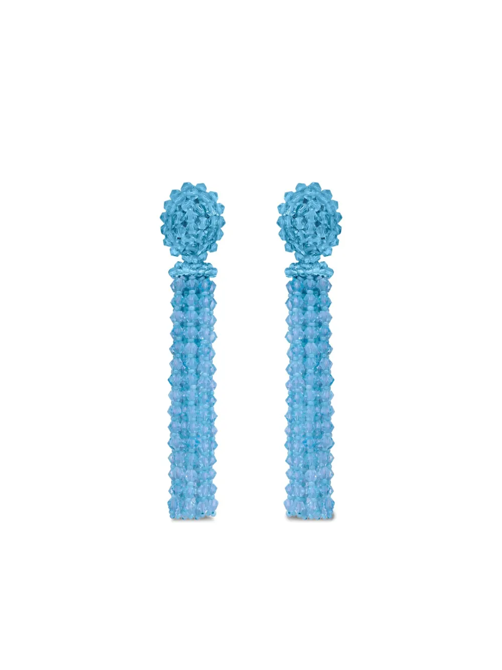 Oscar de la Renta Oorbellen met kwastje - Blauw