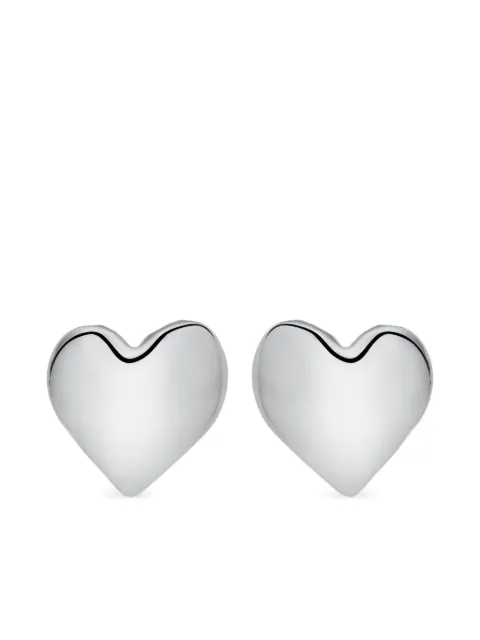 Oscar de la Renta heart-shaped stud earrings
