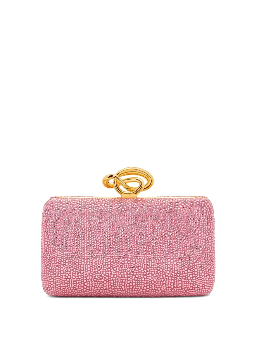 Oscar de la Renta Clutch con cristalli - Rosa