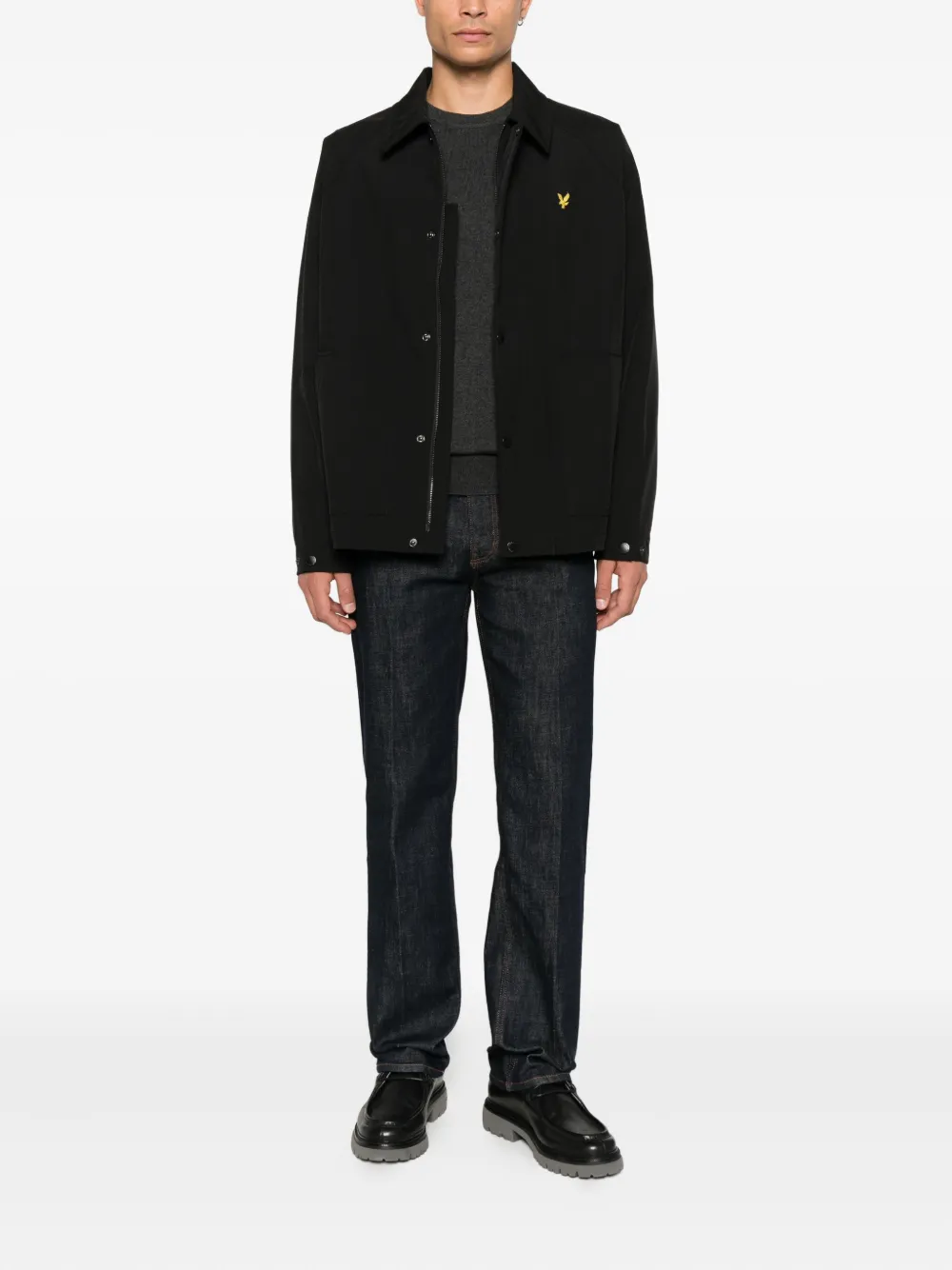 Lyle & Scott Wool-blend Jumper In Black
