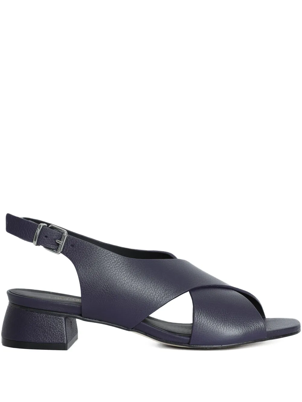 Sarah Chofakian Vanilla Latte cross over strap sandals Blauw