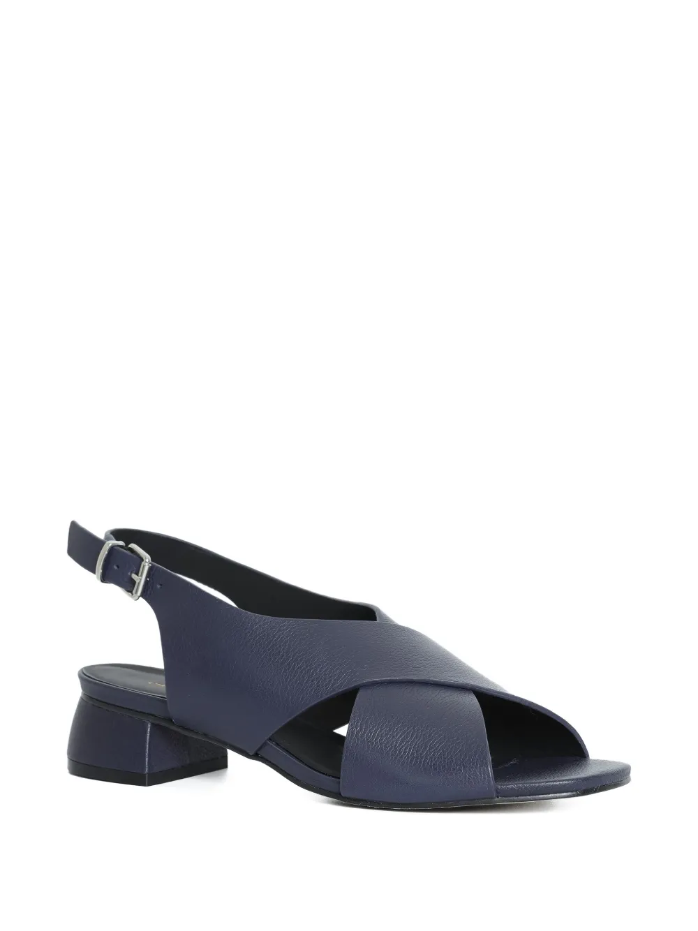 Sarah Chofakian Vanilla Latte cross over strap sandals Blauw