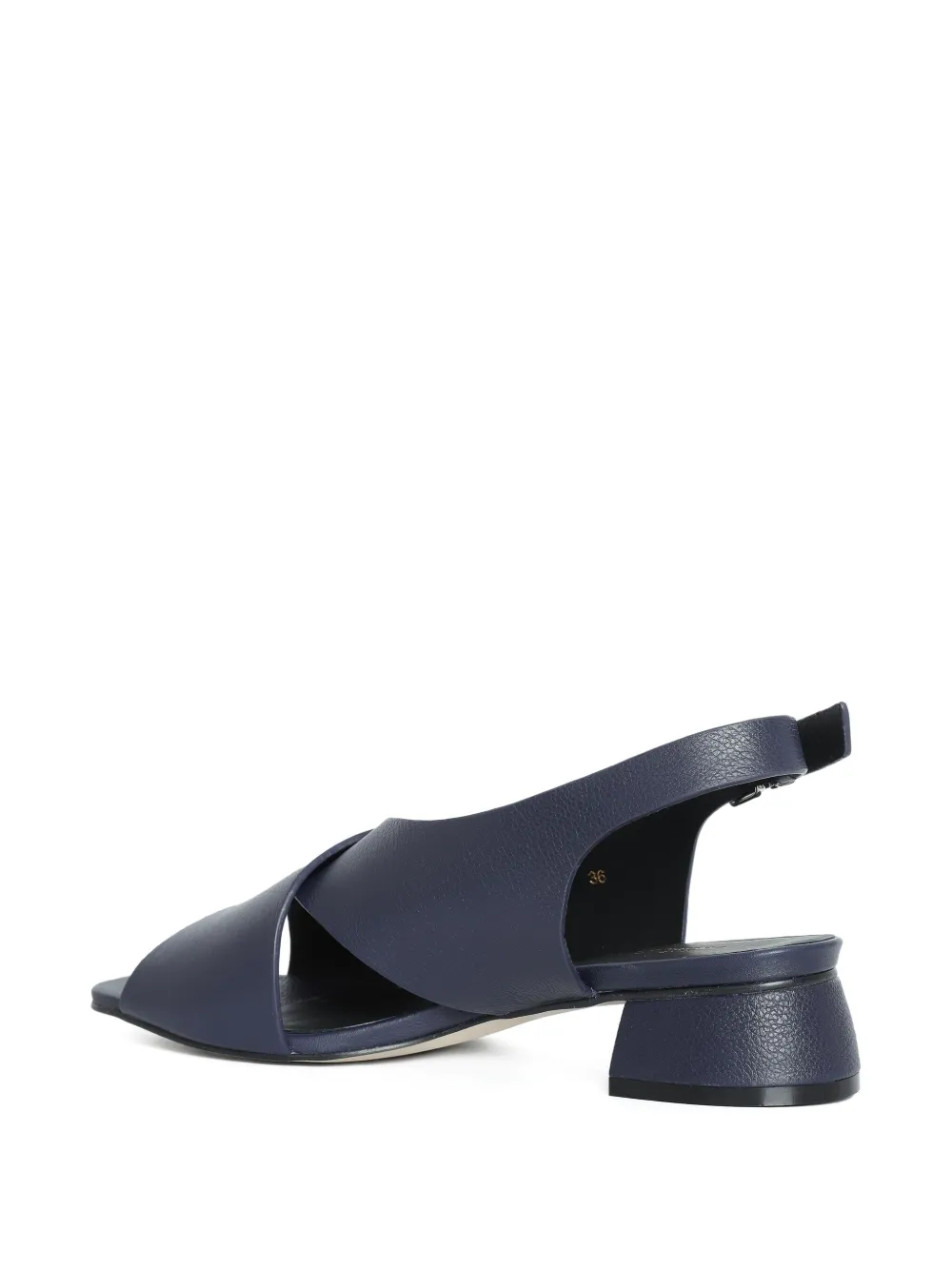 Sarah Chofakian Vanilla Latte cross over strap sandals Blauw