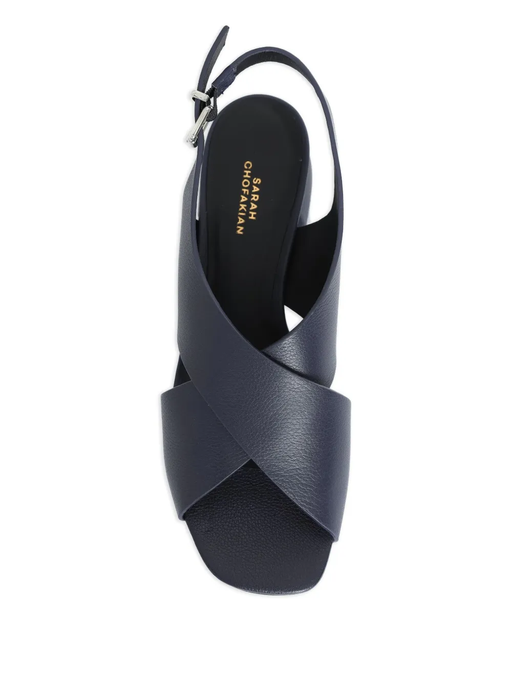 Sarah Chofakian Vanilla Latte sandalen met kruisbandjes Blauw