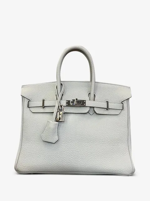 Hermès Pre-Owned 2022 Birkin 25 Verso Togo palladium-hardware tote bag