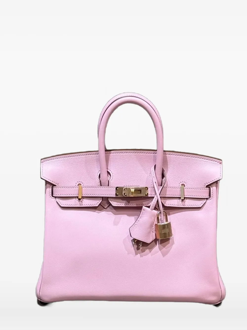 Pre-owned Hermes 2022 Birkin 25 Handbag In Pink