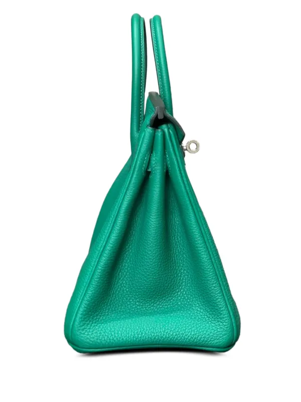 Hermès Pre-Owned 2024 Birkin 25 Togo palladium-hardware Tote Bag Green  FARFETCH IN