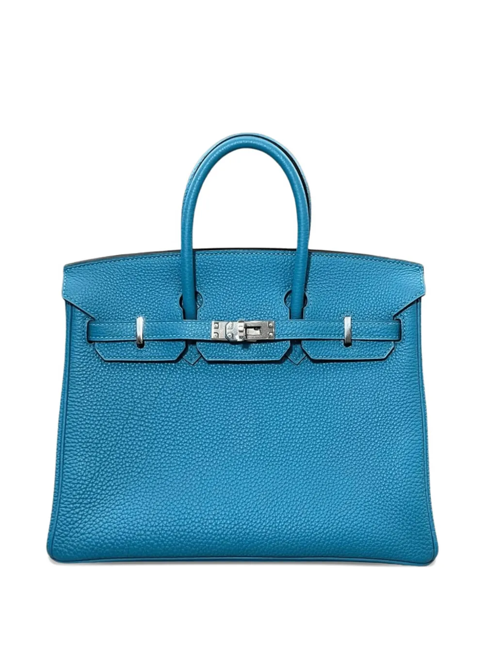 Hermès Pre-Owned 2014 Birkin 25 Togo palladium-hardware tote bag | Blue | Image 1