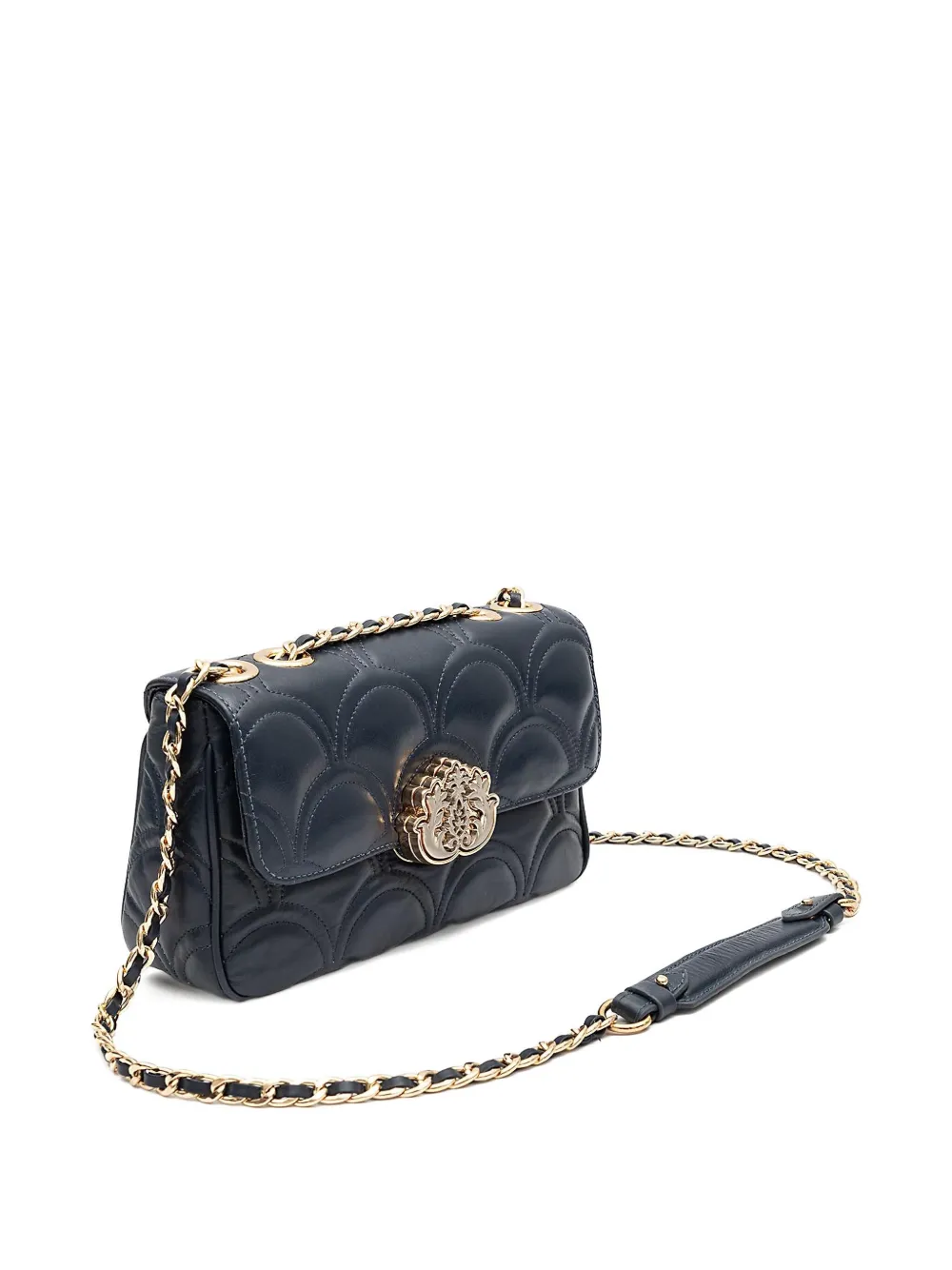 &isla Sirena Quilted Chain Shoulder Bag In Blue