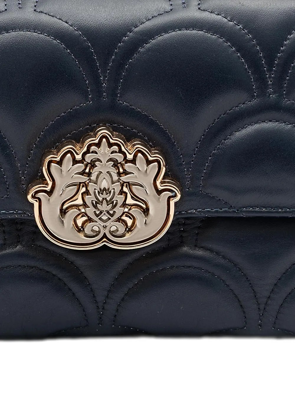 &isla Sirena Quilted Chain Shoulder Bag In Blue