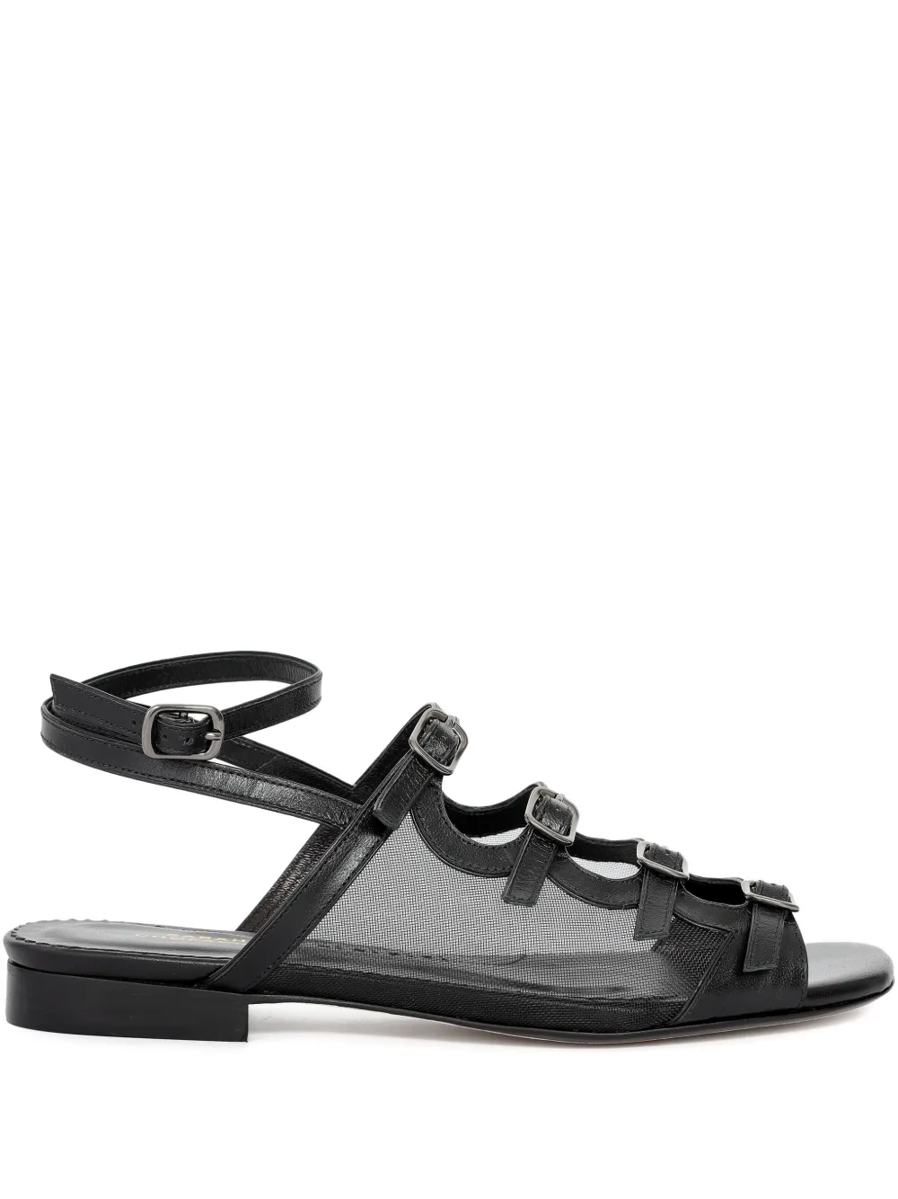 Sarah Chofakian Angelina sandalen met gesp Wit