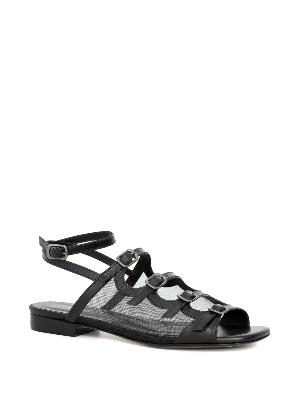 Sarah Chofakian Angelina sandalen met gesp Wit