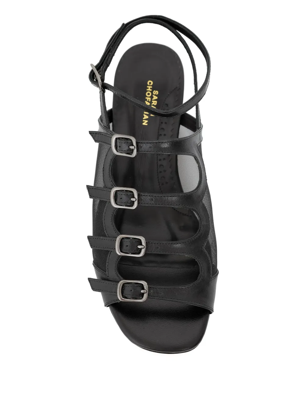 Sarah Chofakian Angelina sandalen met gesp Wit