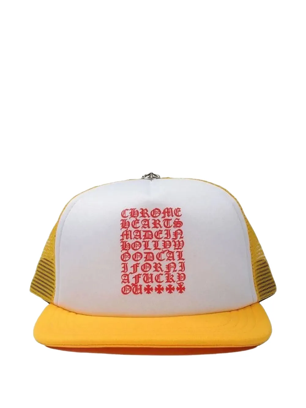 Chrome Hearts Eyechart Trucker Hat In Brown