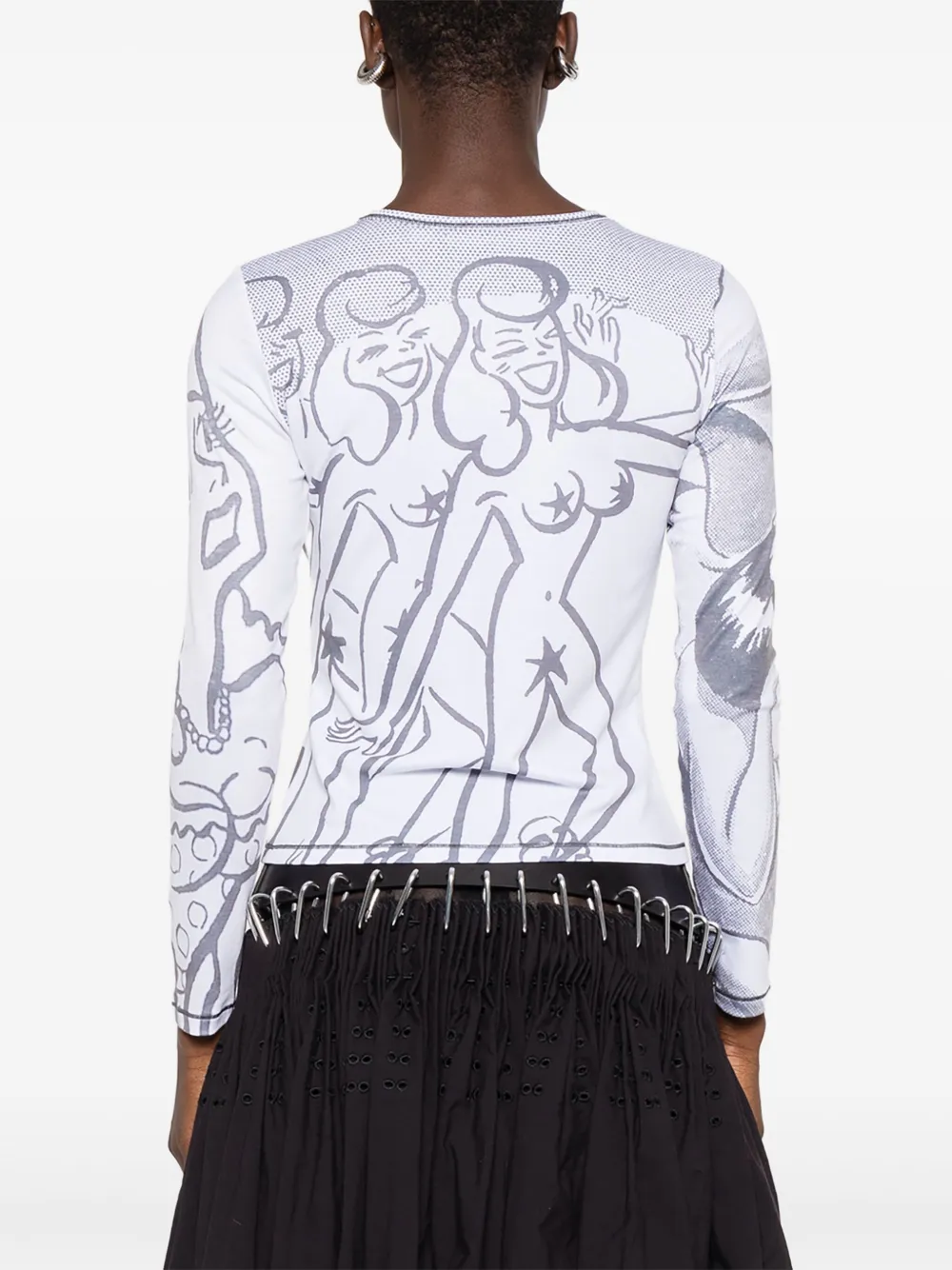 Chopova Lowena T-shirt met print Wit