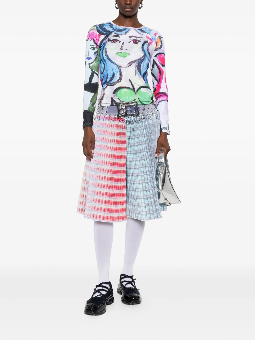 Chopova Lowena Graphic-print Long-sleeved T-shirt In Multi