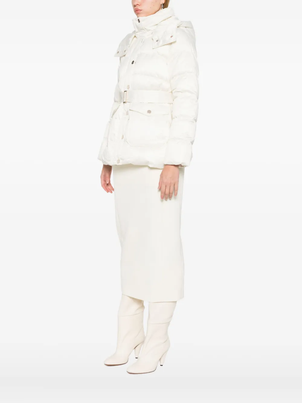 Liu •jo Parka Mit Gürtel In White