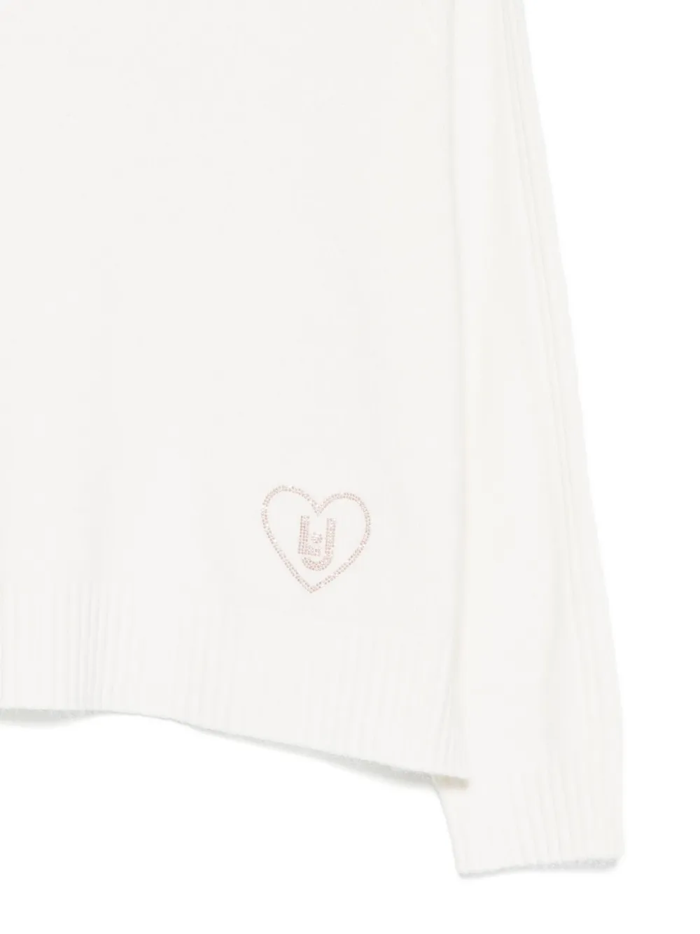 Liu •jo Boat-neck Sweater In White