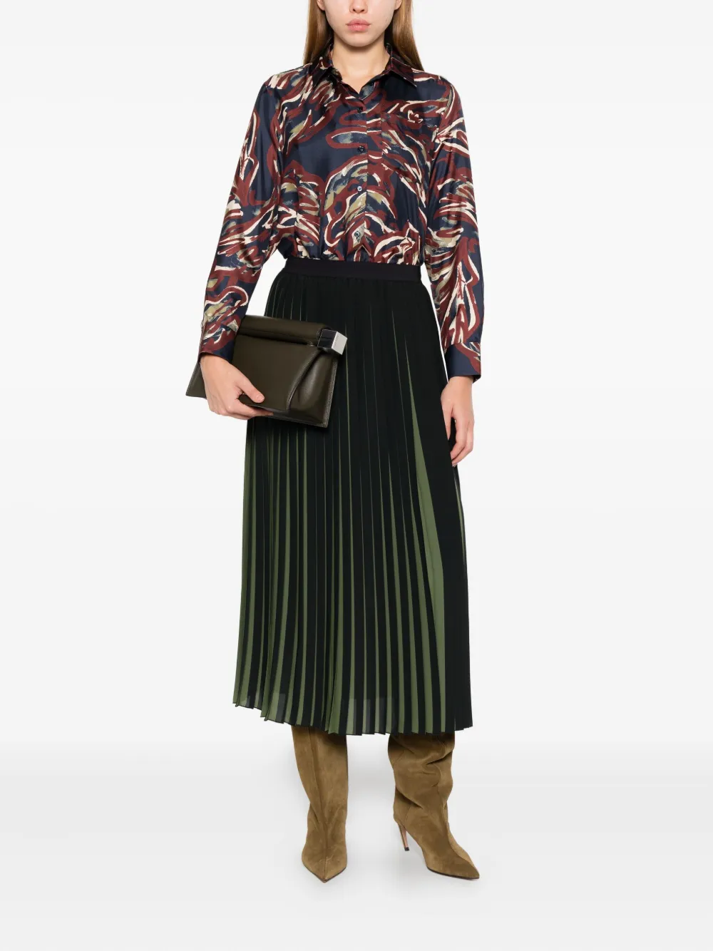 Max Mara Plooirok - Groen