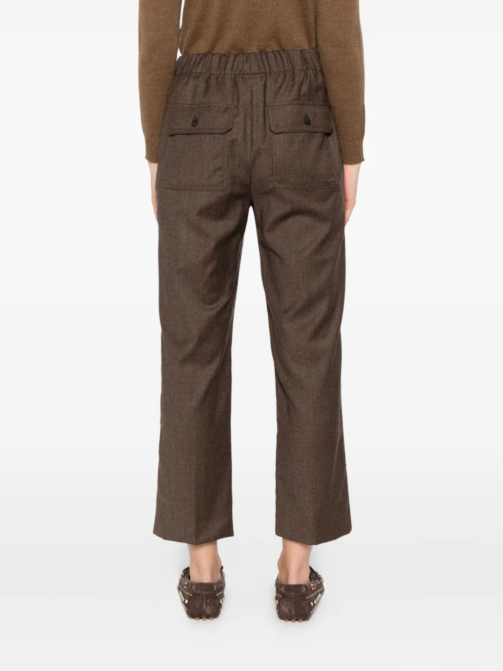 Max Mara Broek met elastische taille Bruin