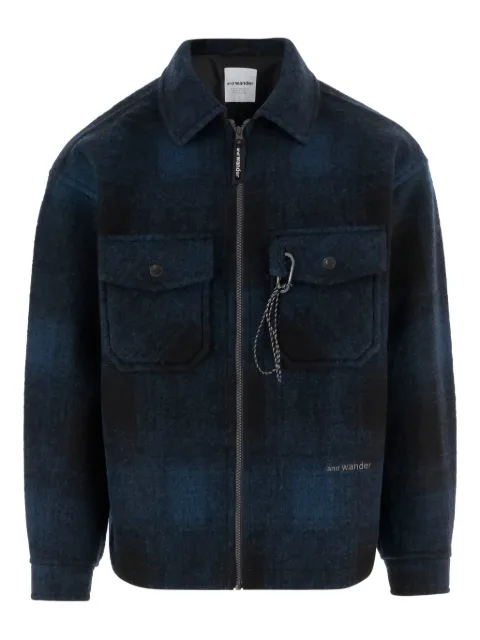 and Wander checkered zip-up jacket