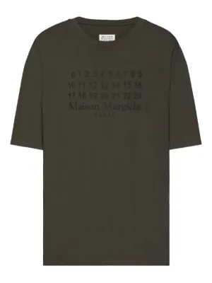 Maison Margiela logo-print T-shirt | Grey | FARFETCH ZA