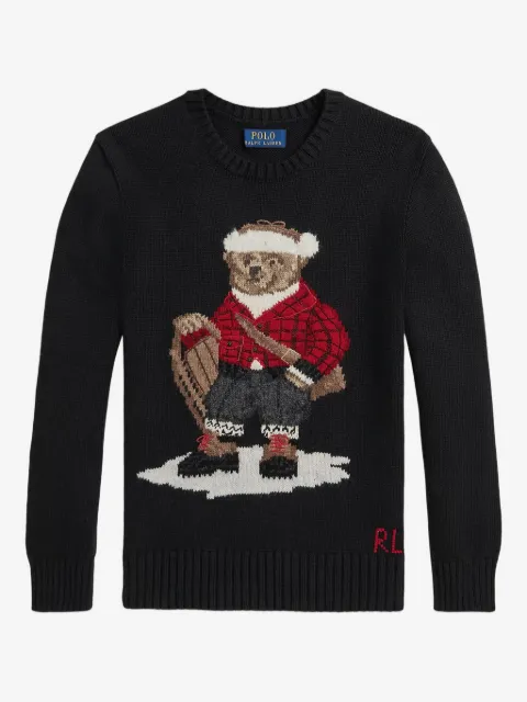 POLO RALPH LAUREN KIDS Polo Bear crew-neck sweater