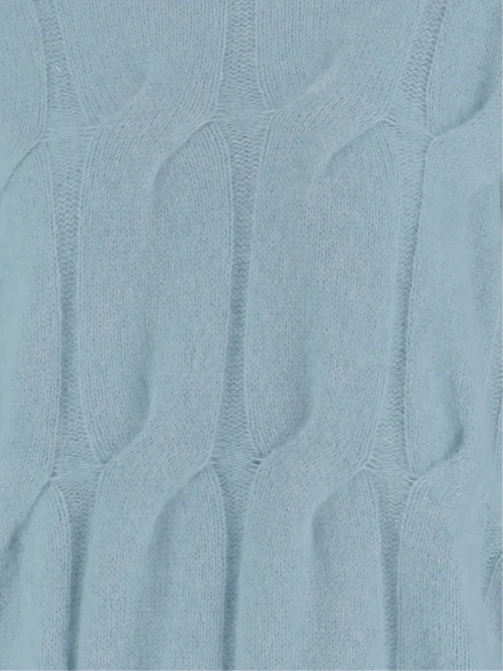 Allude Kabelgebreide trui met ronde hals Blauw