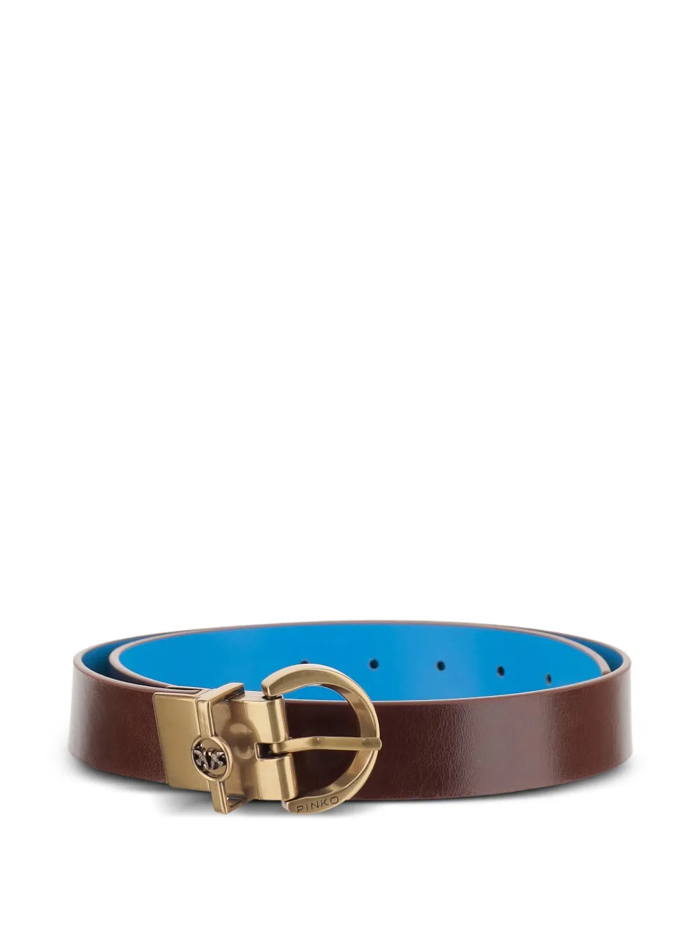 PINKO Love Birds reversible belt | Brown | Image 1