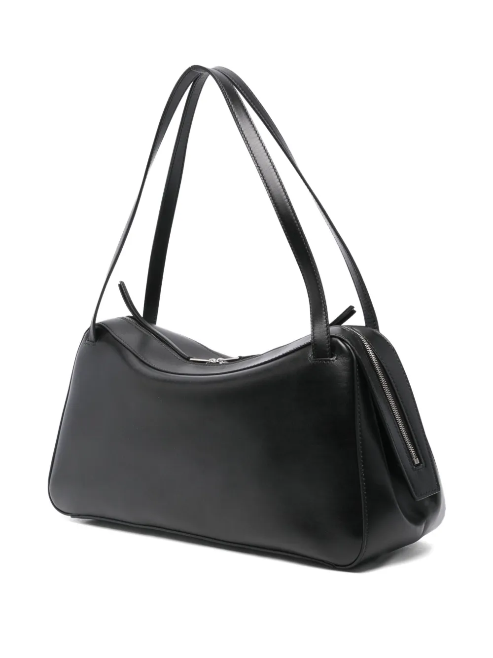 Jil Sander Top-zip Shoulder Bag In Black