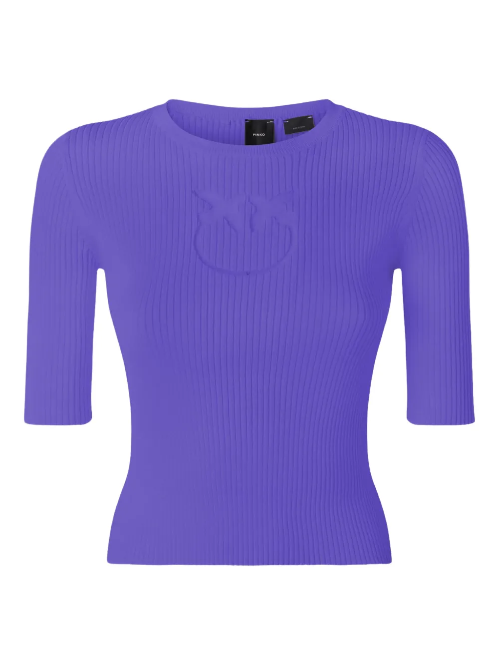 PINKO Love Birds ribbed top | Purple | Image 1