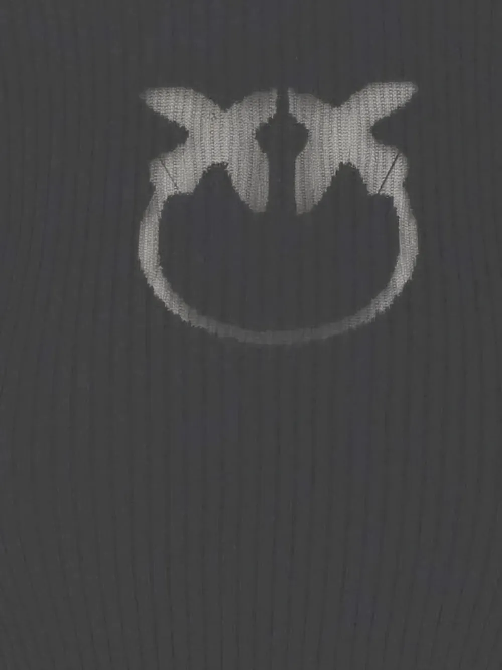 PINKO Love Birds ribgebreide top Grijs