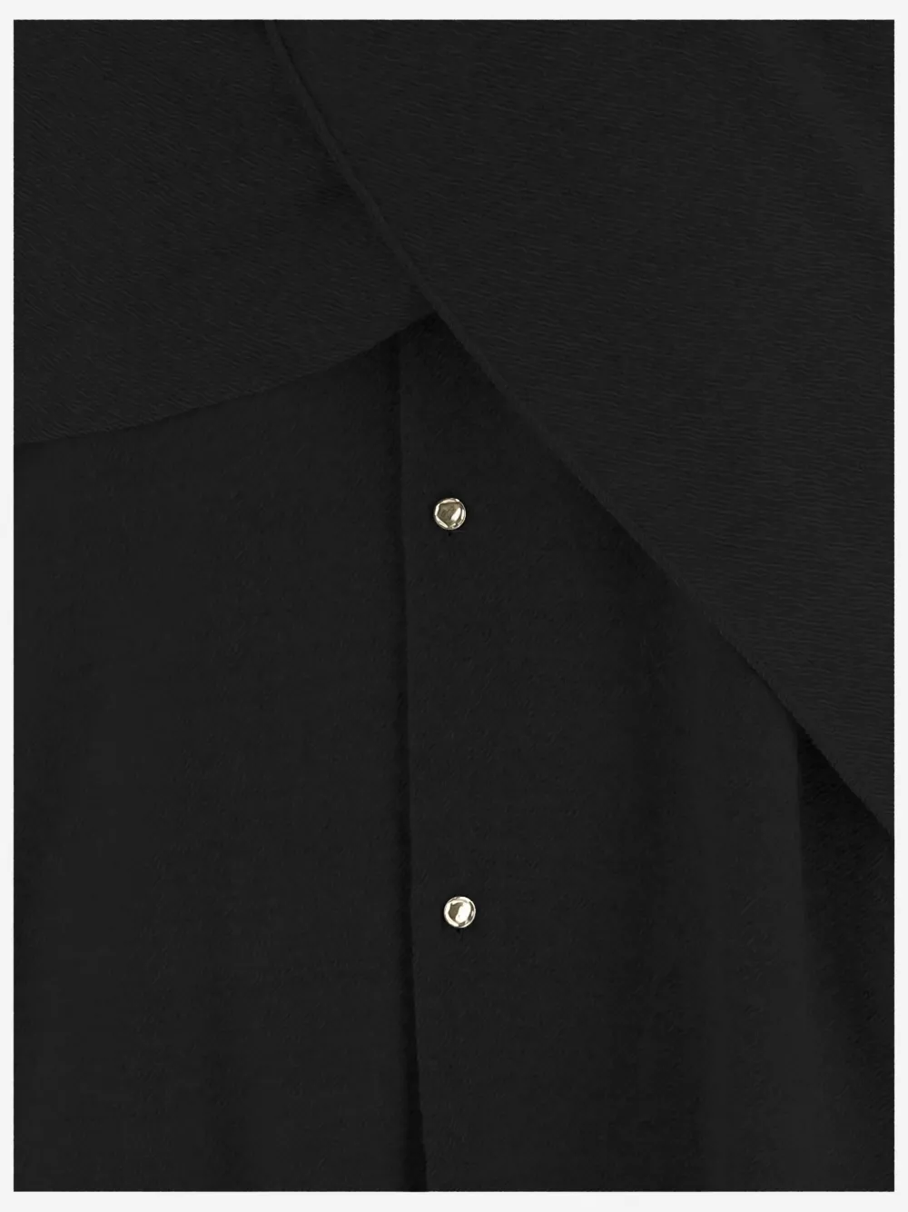 DARKPARK Gelaagde wollen blouse Zwart