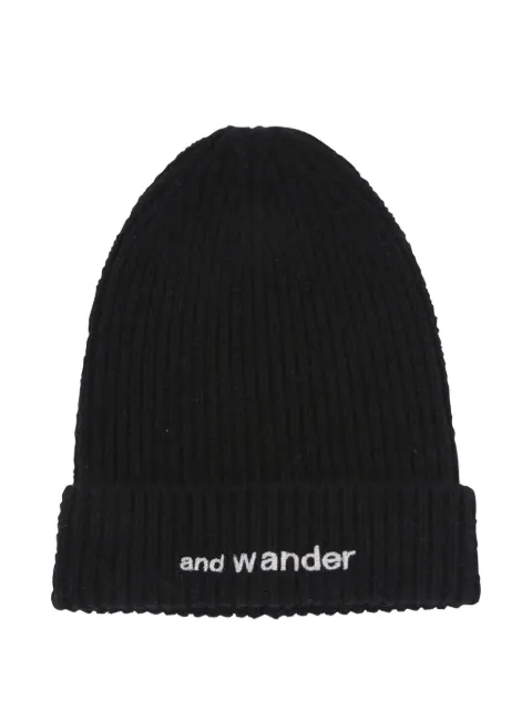 and Wander logo-embroidered beanie