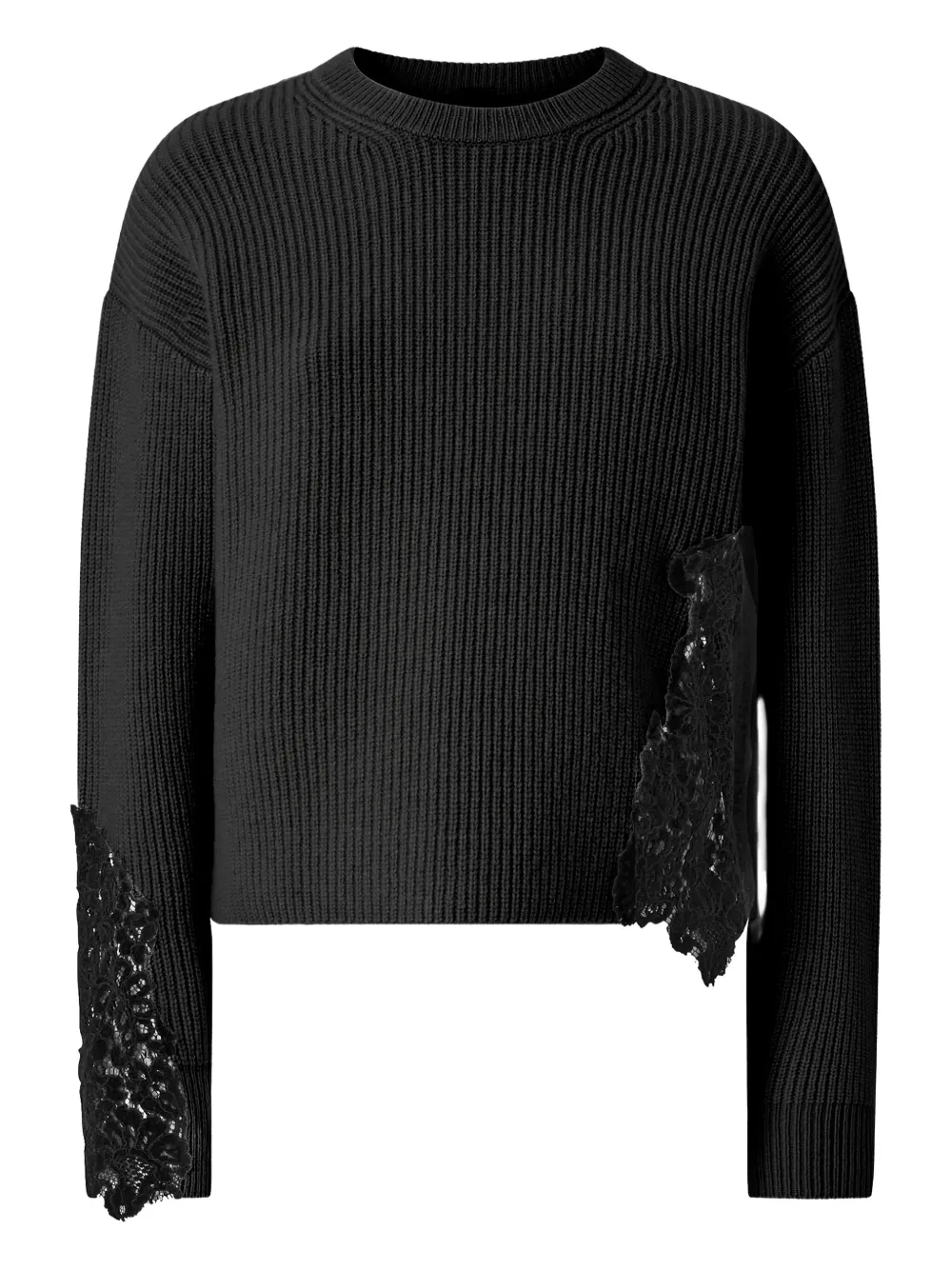 PINKO lace-ribbed sweater | sort | Image 1
